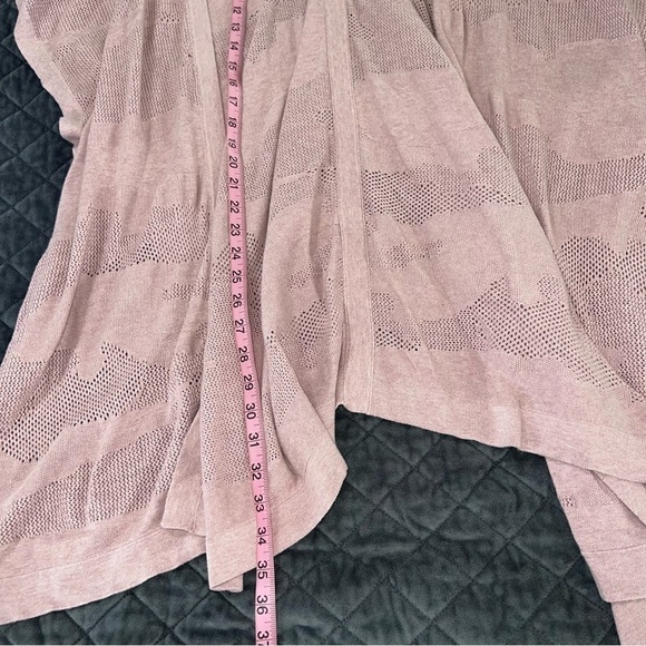Lululemon Cardigan Women Find Your Light Pink Cover Up Kimono One Size B11 - Picture 6 of 8